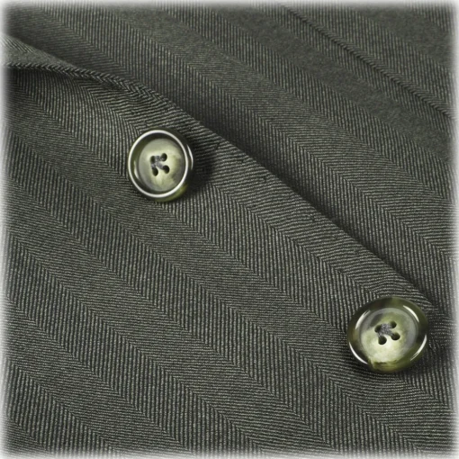 Viola Milano - Sartorial Half-Lined Wool and Silk Blazer - Green - Handmade in Italy - Luxury Exclusive Collection - Avvenice
