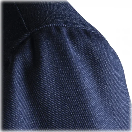 Viola Milano - Sartorial Half-Lined Wool and Silk Blazer - Blue - Handmade in Italy - Luxury Exclusive Collection - Avvenice^ Jackets
