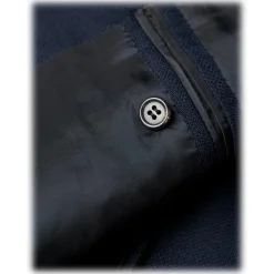 Viola Milano - Sartorial Half-lined Hopsack Blazer - Navy - Handmade in Italy - Luxury Exclusive Collection - Avvenice^ Jackets