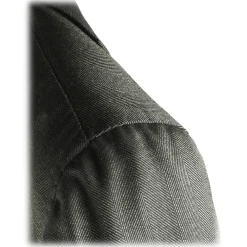 Viola Milano - Sartorial Half-lined Wool/Silk Blazer - Green - Handmade in Italy - Luxury Exclusive Collection - Avvenice^ Jackets