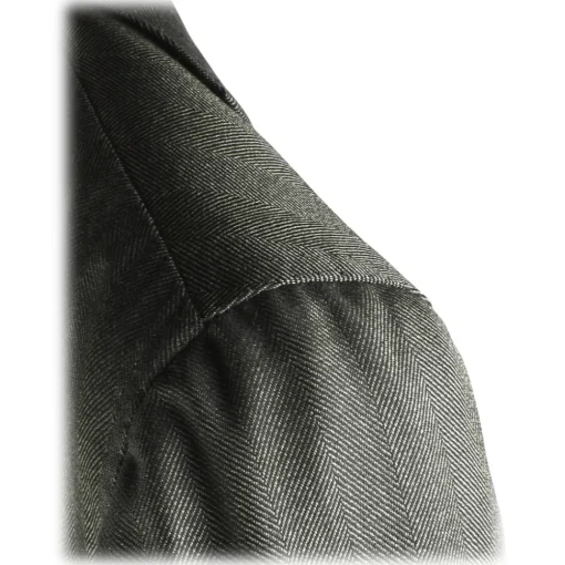 Viola Milano - Sartorial Half-lined Wool/Silk Blazer - Green - Handmade in Italy - Luxury Exclusive Collection - Avvenice^ Jackets