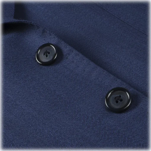 Viola Milano - Sartorial Half-Lined Wool and Silk Blazer - Blue - Handmade in Italy - Luxury Exclusive Collection - Avvenice^ Jackets