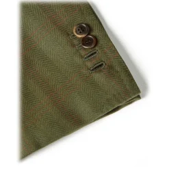 Viola Milano - Sartorial Half-lined Limited Sports Club Blazer - Green Check - Handmade in Italy - Luxury Exclusive Collection - Avvenice^ Jackets