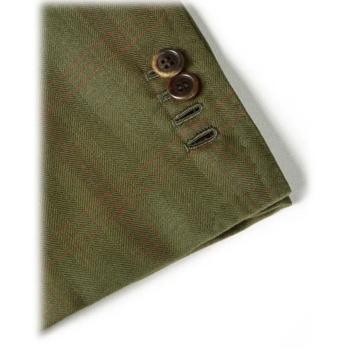Viola Milano - Sartorial Half-lined Limited Sports Club Blazer - Green Check - Handmade in Italy - Luxury Exclusive Collection - Avvenice^ Jackets