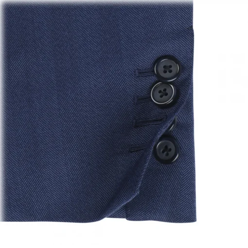 Viola Milano - Sartorial Half-Lined Wool and Silk Blazer - Blue - Handmade in Italy - Luxury Exclusive Collection - Avvenice^ Jackets
