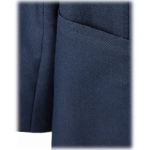 Viola Milano - Sartorial Half-lined Hopsack Blazer - Navy - Handmade in Italy - Luxury Exclusive Collection - Avvenice^ Jackets