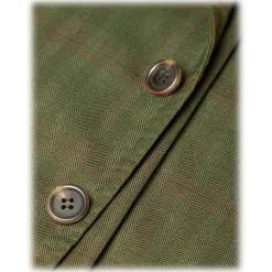Viola Milano - Sartorial Half-lined Limited Sports Club Blazer - Green Check - Handmade in Italy - Luxury Exclusive Collection - Avvenice^ Jackets