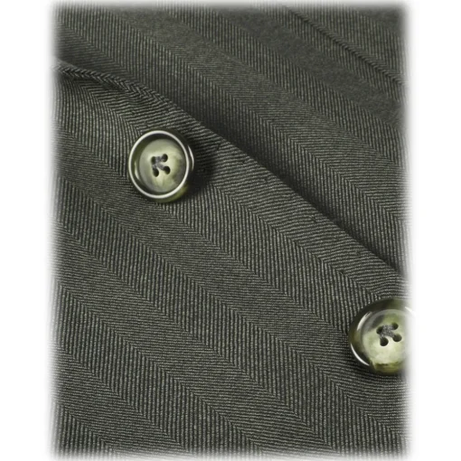 Viola Milano - Sartorial Half-lined Wool/Silk Blazer - Green - Handmade in Italy - Luxury Exclusive Collection - Avvenice^ Jackets