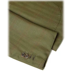 Viola Milano - Sartorial Half-lined Limited Sports Club Blazer - Green Check - Handmade in Italy - Luxury Exclusive Collection - Avvenice^ Jackets