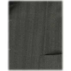 Viola Milano - Sartorial Half-lined Wool/Silk Blazer - Green - Handmade in Italy - Luxury Exclusive Collection - Avvenice^ Jackets