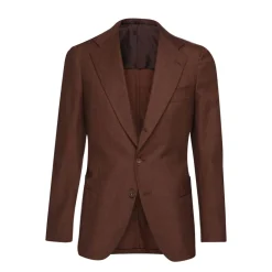 Viola Milano - Sartorial Wool and Cashmere Blazer - Brown - Handmade in Italy - Luxury Exclusive Collection - Avvenice^ Jackets