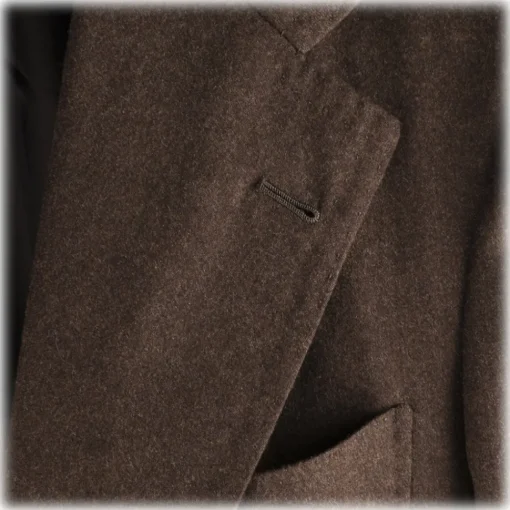 Viola Milano - Sartorial Wool and Cashmere Blazer - Brown - Handmade in Italy - Luxury Exclusive Collection - Avvenice^ Jackets