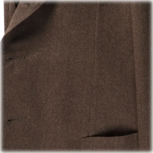 Viola Milano - Sartorial Wool and Cashmere Blazer - Brown - Handmade in Italy - Luxury Exclusive Collection - Avvenice^ Jackets