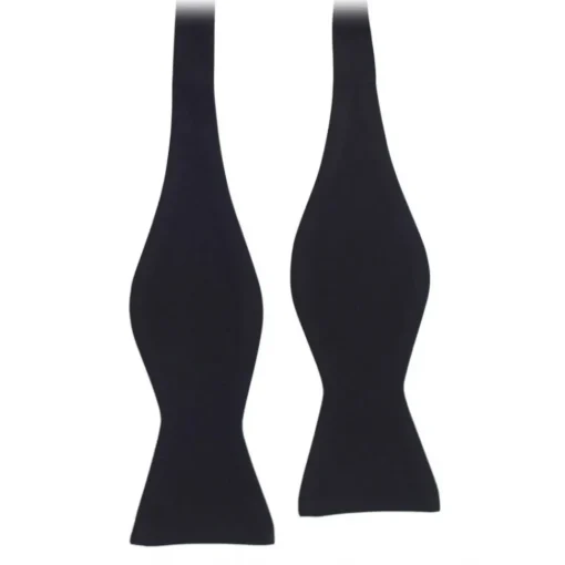 Viola Milano - Self-Tie Grosgrain Bow-Tie - Black - Made in Italy - Luxury Exclusive Collection - Avvenice^ Ties & Bow Ties