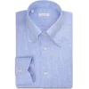 Viola Milano - Solid 100% Linen Button-Down Collar Shirt - Light Blue - Handmade in Italy - Luxury Exclusive Collection - Avvenice^ Shirts