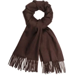 Viola Milano - Solid 100% Zibellino Cashmere Scarf - Brown - Handmade in Italy - Luxury Exclusive Collection - Avvenice^ Scarves