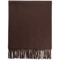 Viola Milano - Solid 100% Zibellino Cashmere Scarf - Brown - Handmade in Italy - Luxury Exclusive Collection - Avvenice^ Scarves