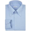 Viola Milano - Solid Carlo Riva Popline Doppio Button-Down Shirt - Light Blue - Handmade in Italy - Luxury Exclusive Collection - Avvenice^ Shirts