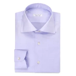 Viola Milano - Solid Color Shirt - Viola Blue - Handmade in Italy - Luxury Exclusive Collection - Avvenice^ Shirts