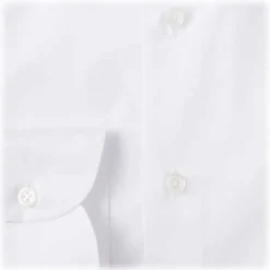 Viola Milano - Solid Color Shirt - White - Handmade in Italy - Luxury Exclusive Collection - Avvenice
