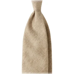 Viola Milano - Solid 7-fold Handrolled 100% Cashmere Tie - Sand - Handmade in Italy - Luxury Exclusive Collection - Avvenice^ Ties & Bow Ties