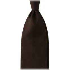 Viola Milano - Solid Woven Selftipped Silk Tie - Brown - Handmade in Italy - Luxury Exclusive Collection - Avvenice^ Ties & Bow Ties