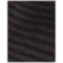 Viola Milano - Solid Woven Selftipped Silk Tie - Black - Handmade in Italy - Luxury Exclusive Collection - Avvenice