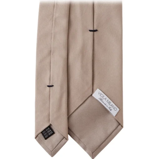Viola Milano - Solid Woven Selftipped Silk Tie - Sand - Handmade in Italy - Luxury Exclusive Collection - Avvenice^ Ties & Bow Ties