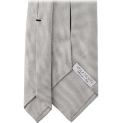 Viola Milano - Solid Woven Selftipped Silk Tie - Silver II - Handmade in Italy - Luxury Exclusive Collection - Avvenice^ Ties & Bow Ties