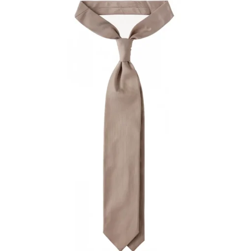 Viola Milano - Solid Woven Selftipped Silk Tie - Sand - Handmade in Italy - Luxury Exclusive Collection - Avvenice^ Ties & Bow Ties