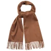 Viola Milano - Solid Zibellino Cashmere Scarf - Cinnamon - Handmade in Italy - Luxury Exclusive Collection - Avvenice