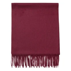 Viola Milano - Solid Zibellino Cashmere Scarf - Burgundy - Handmade in Italy - Luxury Exclusive Collection - Avvenice^ Scarves