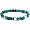 Viola Milano - Square Silver Gemstone Bracelet - Turquoise Turtle - Handmade in Italy - Luxury Exclusive Collection - Avvenice