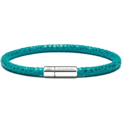 Viola Milano - Stingray Genuine Italian Leather Bracelet - Turquoise - Handmade in Italy - Luxury Exclusive Collection - Avvenice^ Bracelets