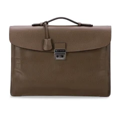 Viola Milano - Traveller Briefcase - Taupe - Handmade in Italy - Luxury Exclusive Collection - Avvenice^ Bags