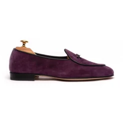 Viola Milano - Unlined Belgian Loafer - Purple - Handmade in Italy - Luxury Exclusive Collection - Avvenice^ Shoes