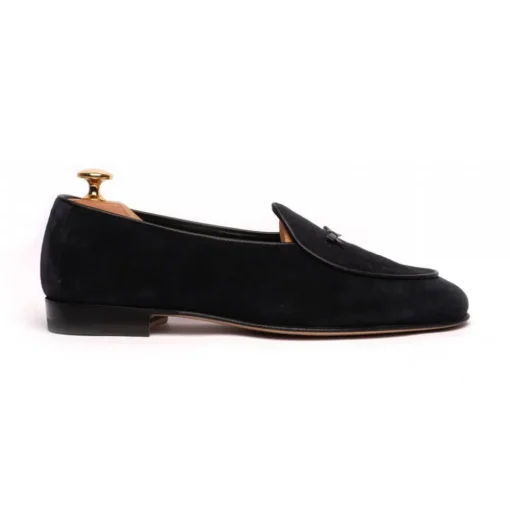 Viola Milano - Unlined Belgian Loafer - Black - Handmade in Italy - Luxury Exclusive Collection - Avvenice^ Shoes