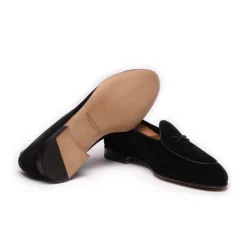 Viola Milano - Unlined Belgian Loafer - Black - Handmade in Italy - Luxury Exclusive Collection - Avvenice^ Shoes