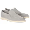 Viola Milano - Unlined Capri Suede Loafer - Light Grey - Handmade in Italy - Luxury Exclusive Collection - Avvenice^ Shoes