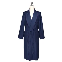 Viola Milano - VBC Wool and Silk Dressing Gown - Herringbone - Handmade in Italy - Luxury Exclusive Collection - Avvenice^ Dresses