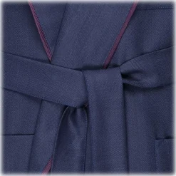Viola Milano - VBC Wool and Silk Dressing Gown - Herringbone - Handmade in Italy - Luxury Exclusive Collection - Avvenice^ Dresses