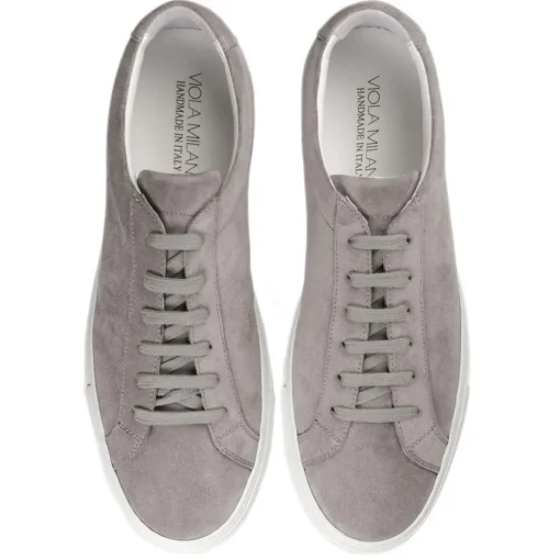 Viola Milano - Viola Sport Club Sneakers - Polo Grey Suede - Handmade in Italy - Luxury Exclusive Collection - Avvenice^ Shoes