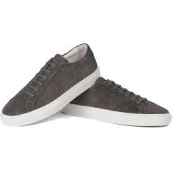 Viola Milano - Viola Sport Club Sneakers - Grey Suede - Handmade in Italy - Luxury Exclusive Collection - Avvenice^ Shoes