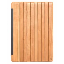 Woodcessories - Cherry / Leather / Transclucent Hardcover - iPad Pro 12.9 (2015) - Flip Case - Eco Guard Metal & Wood - Avvenice^ Skin