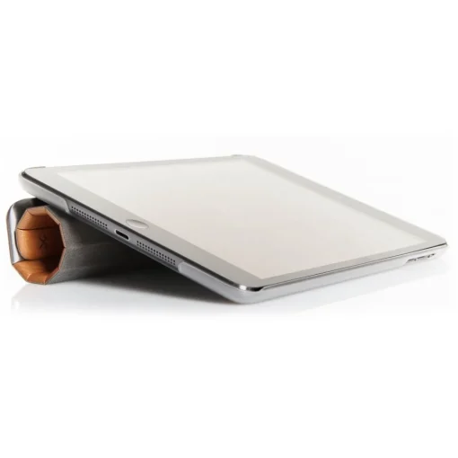Woodcessories - Cherry / Silver Metal / Leather / Transclucent Hardcover - iPad Pro 9'7 - Flip Case - Eco Guard Metal & Wood - Avvenice^ Skin