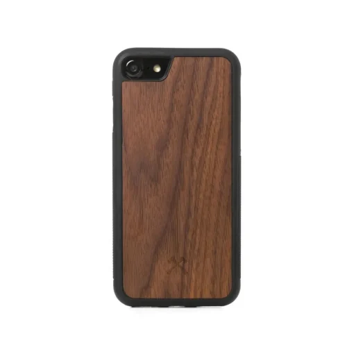 Woodcessories - Eco Bumper - Walnut Cover - Black - iPhone 8 Plus / 7 Plus - Wooden Cover - Eco Case - Bumper Collection - Avvenice^ Case