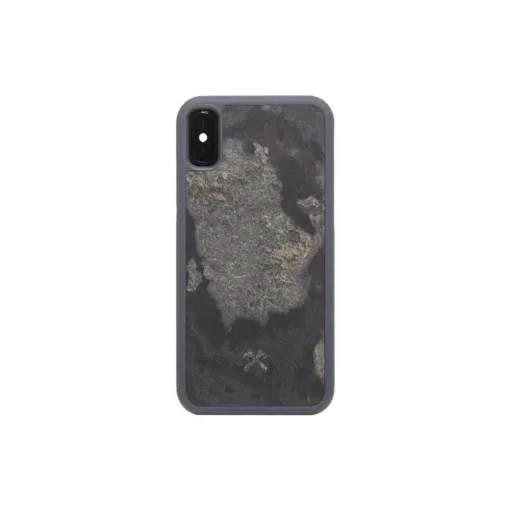 Woodcessories - Eco Bumper - Stone Cover - Camo Gray - iPhone X / XS - Real Stone Cover - Eco Case - Bumper Collection - Avvenice^ Case