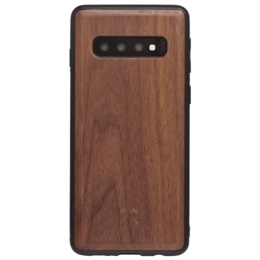 Woodcessories - Eco Bumper - Walnut Cover - Black - Samsung S10 - Wooden Cover - Eco Case - Bumper Collection - Avvenice^ Case