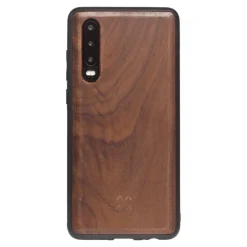 Woodcessories - Eco Bumper - Walnut Cover - Black - Huawei P30 - Wooden Cover - Eco Case - Bumper Collection - Avvenice^ Case