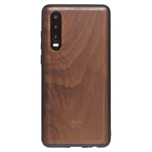 Woodcessories - Eco Bumper - Walnut Cover - Black - Huawei P30 - Wooden Cover - Eco Case - Bumper Collection - Avvenice^ Case